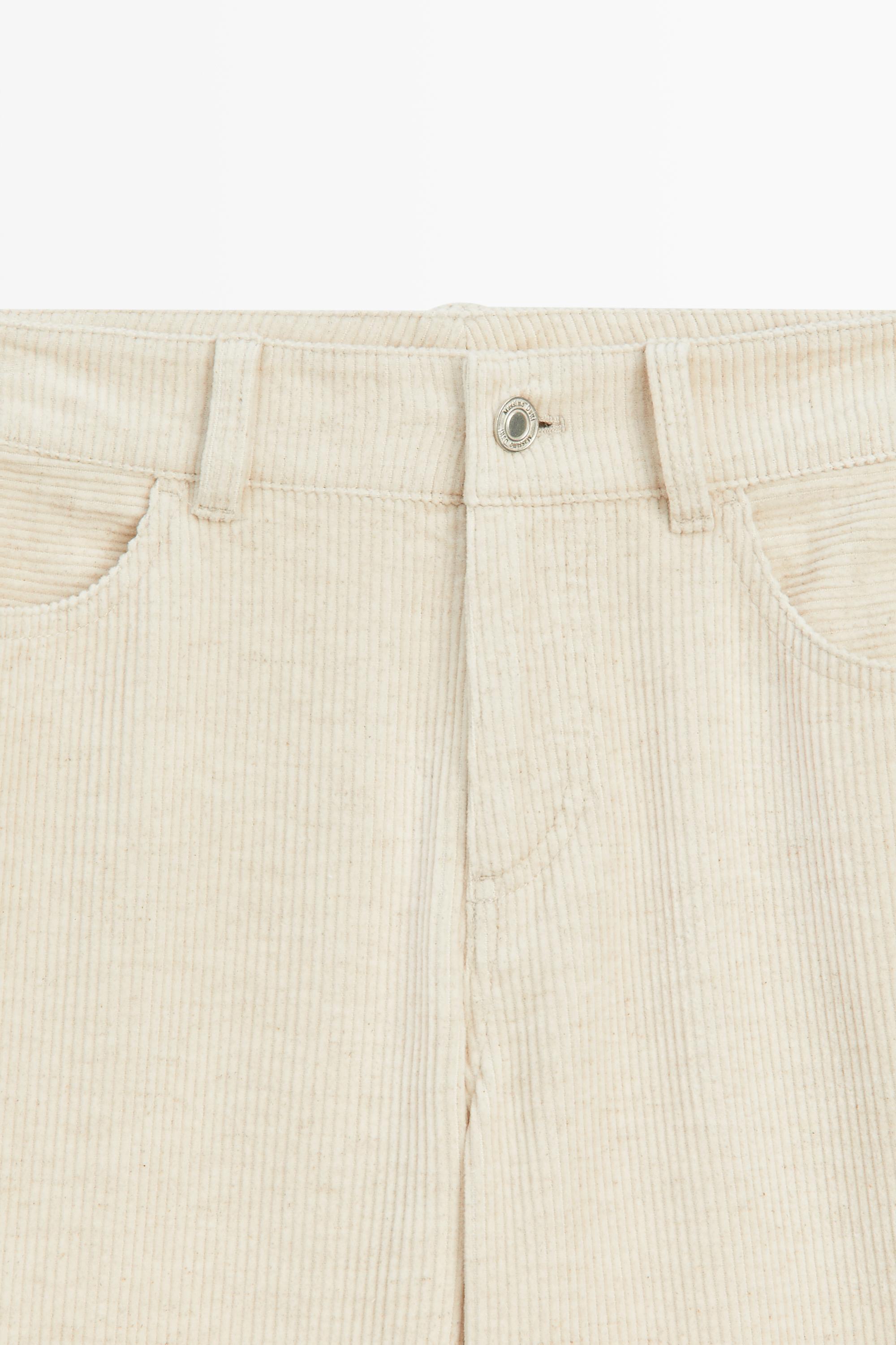 Pantalon straight en velours côtelé